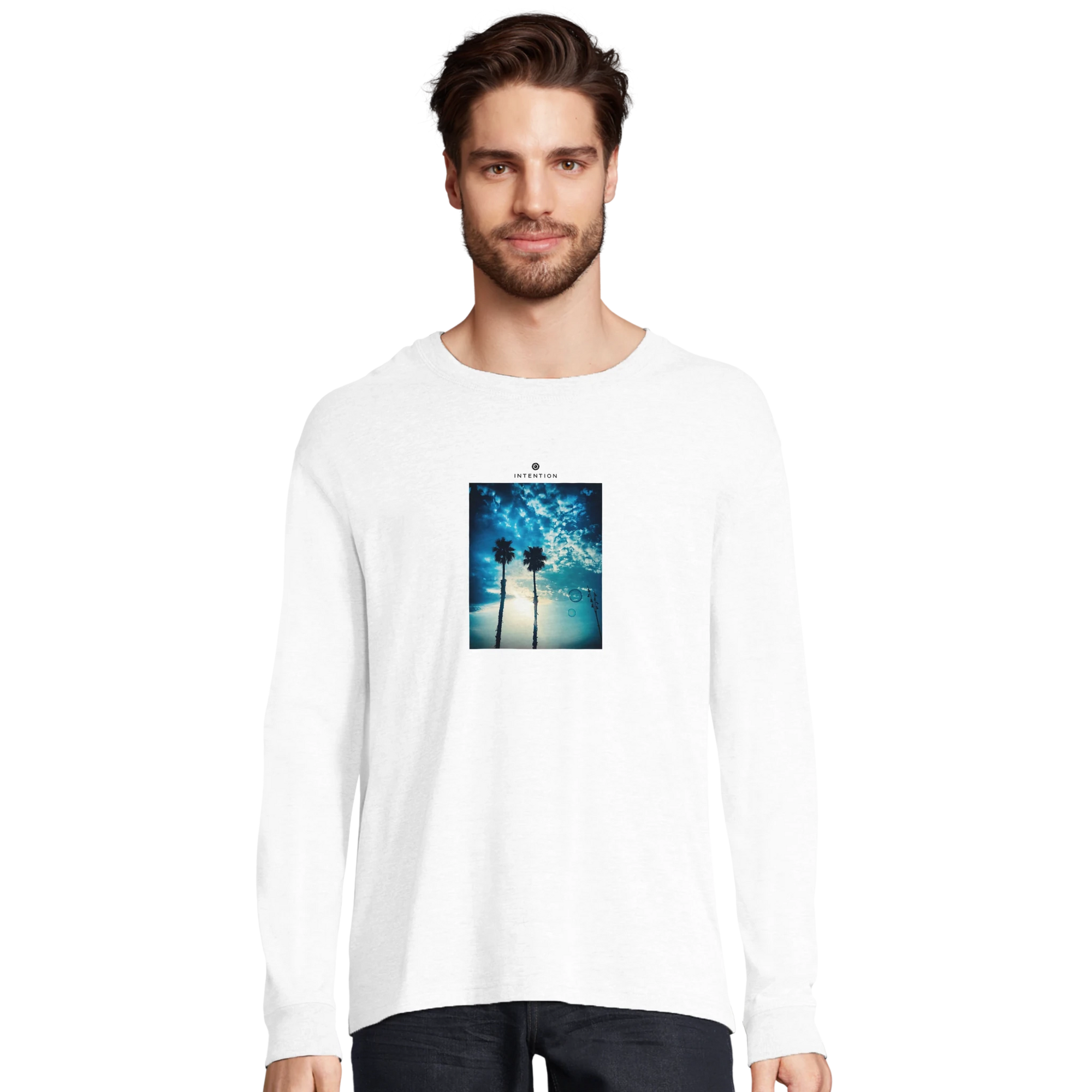 Gratitude - "Bubbles and Sky Sticks" Long sleeve White XS 6