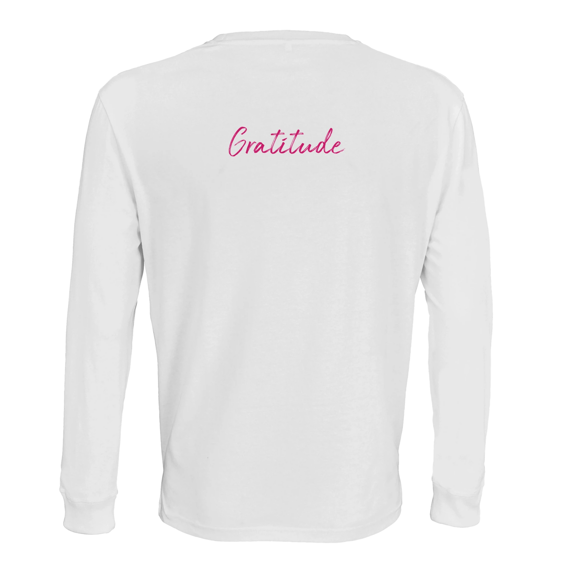 Gratitude - "Bubbles and Sky Sticks" Long sleeve White XS 2