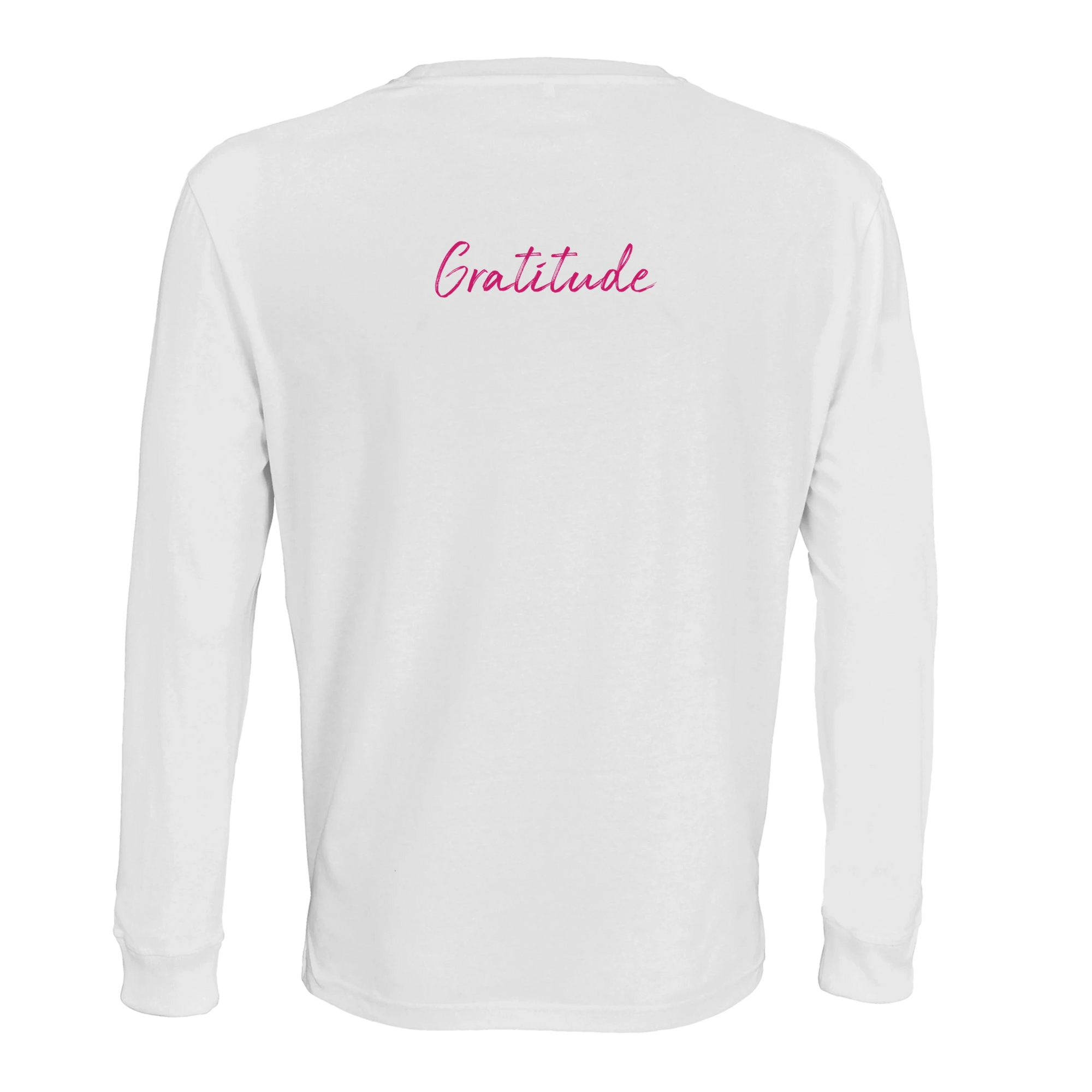 Gratitude - "Bubbles and Sky Sticks" Long sleeve White XS 5