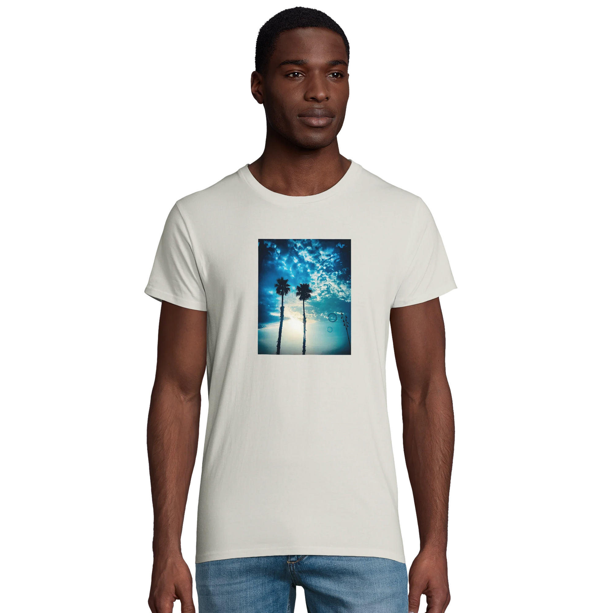 Gratitude - "Bubbles and Sky Sticks" T-shirt Ash 1