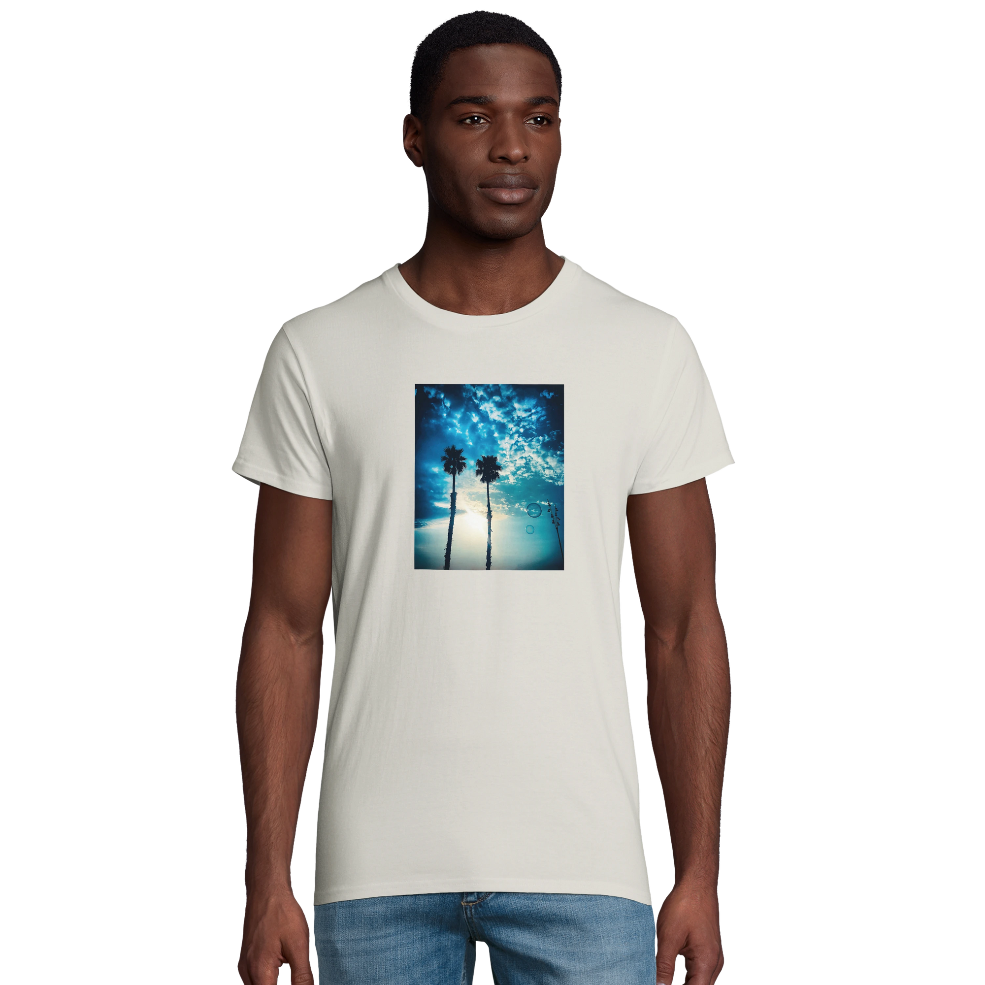 Gratitude - "Bubbles and Sky Sticks" T-shirt Ash 1