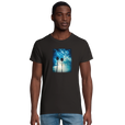 Gratitude - "Bubbles and Sky Sticks" T-shirt Deep Black 1