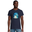Gratitude - "Bubbles and Sky Sticks" T-shirt French Navy 1