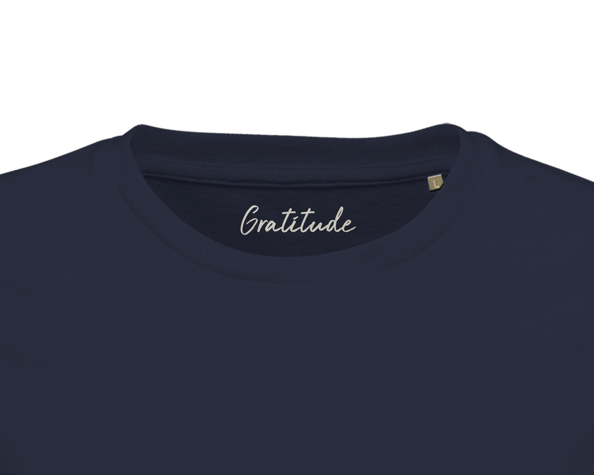 Gratitude - "Bubbles and Sky Sticks" T-shirt French Navy 2