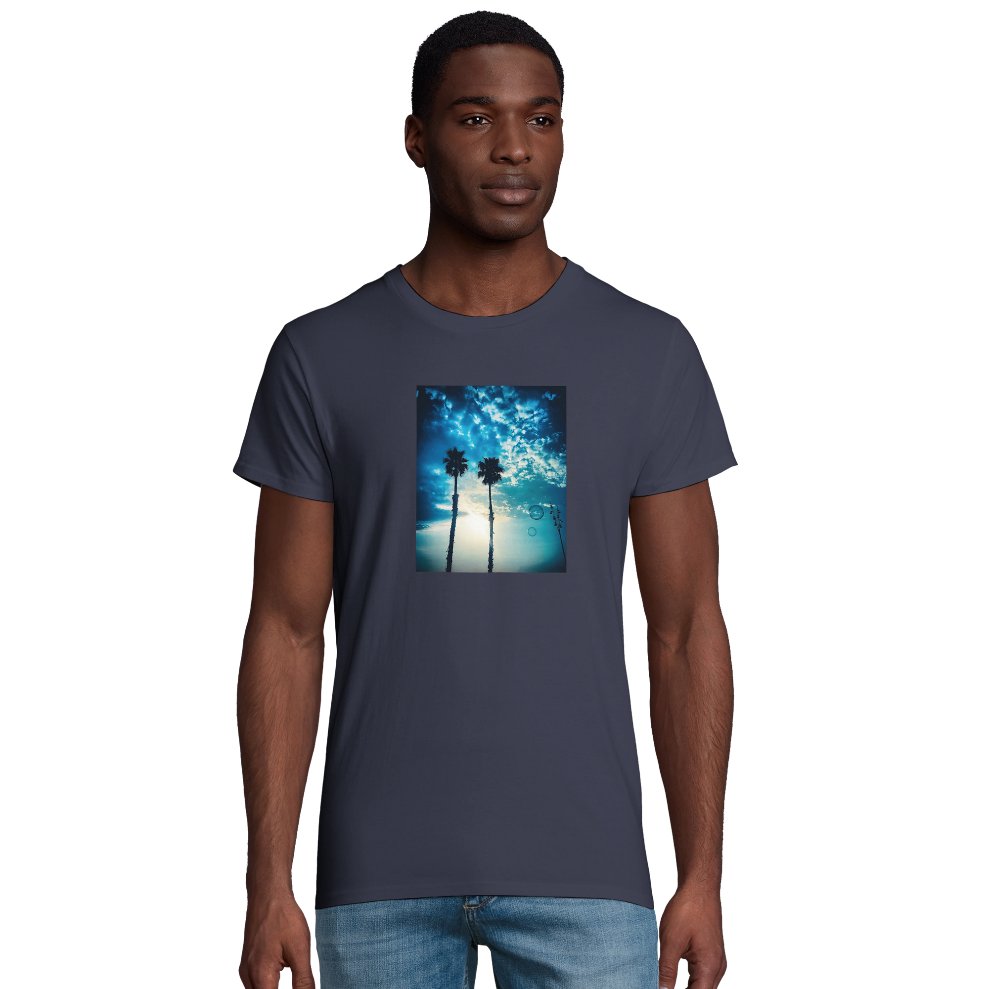 Gratitude - "Bubbles and Sky Sticks" T-shirt mouse grey 1