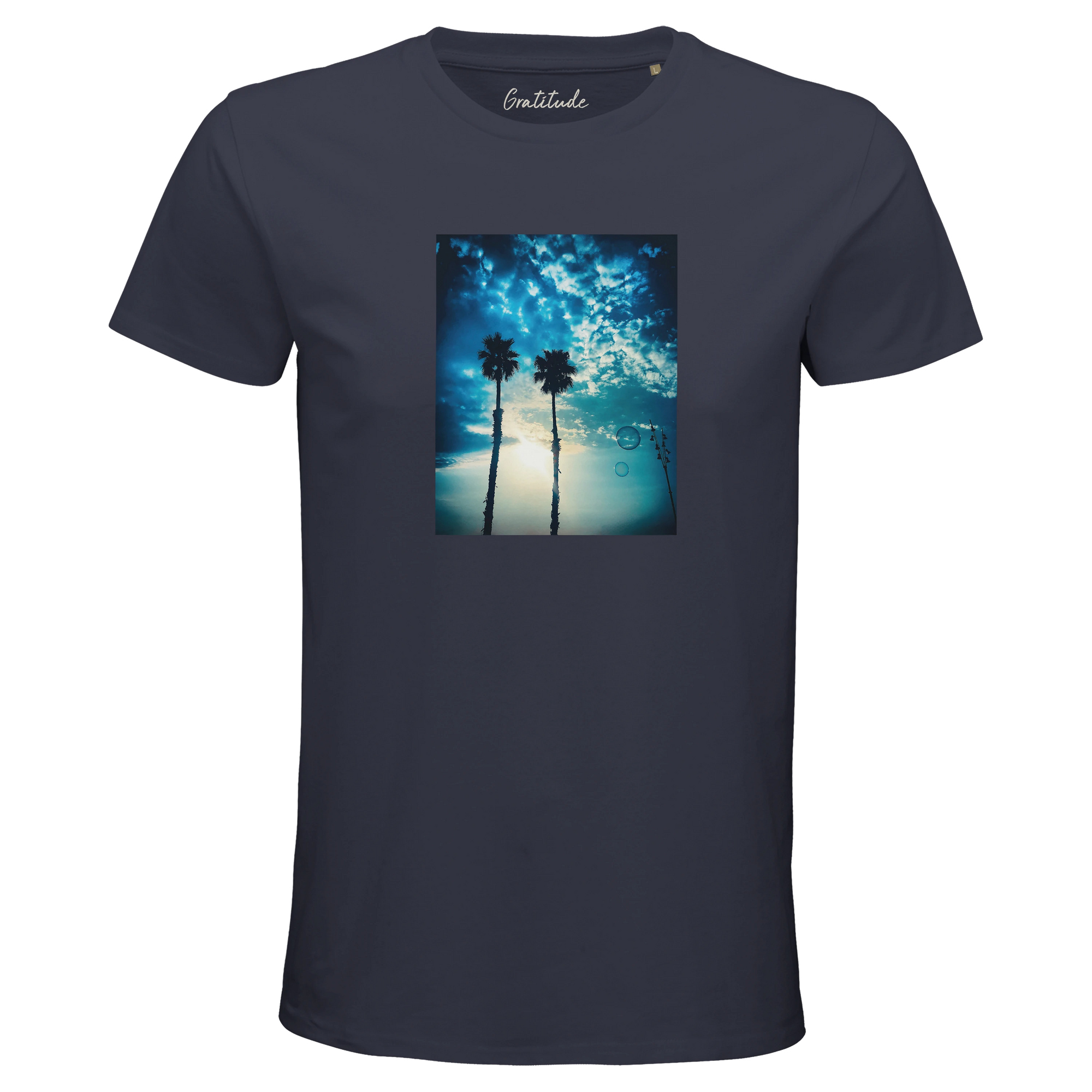Gratitude - "Bubbles and Sky Sticks" T-shirt mouse grey 3