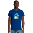 Gratitude - "Bubbles and Sky Sticks" T-shirt Royal Blue 1
