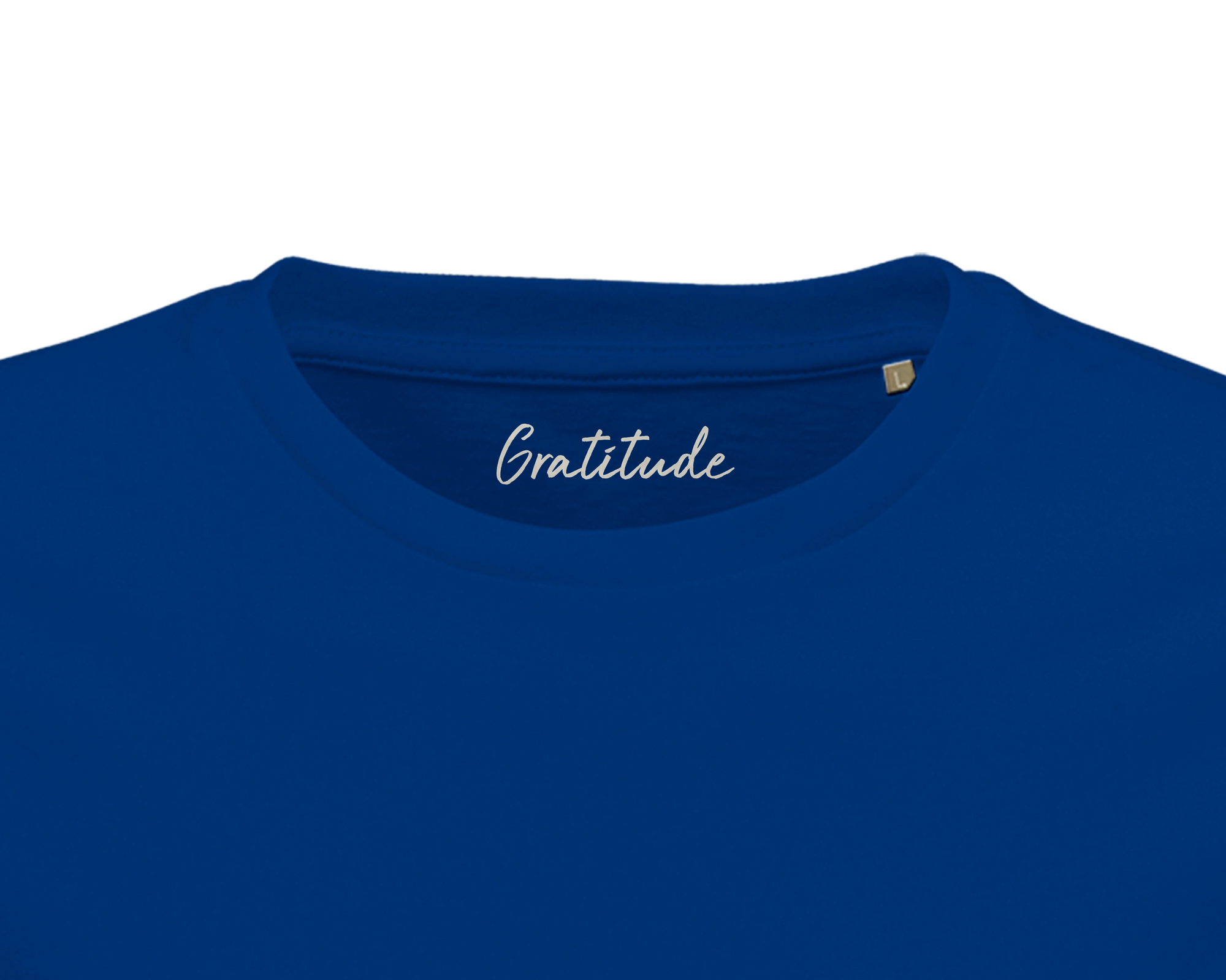 Gratitude - "Bubbles and Sky Sticks" T-shirt Royal Blue 2