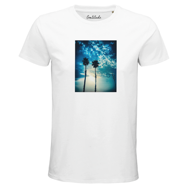 Gratitude - "Bubbles and Sky Sticks" T-shirt White 3