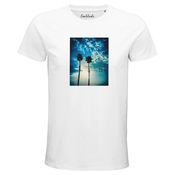 Gratitude - "Bubbles and Sky Sticks" T-shirt White 3
