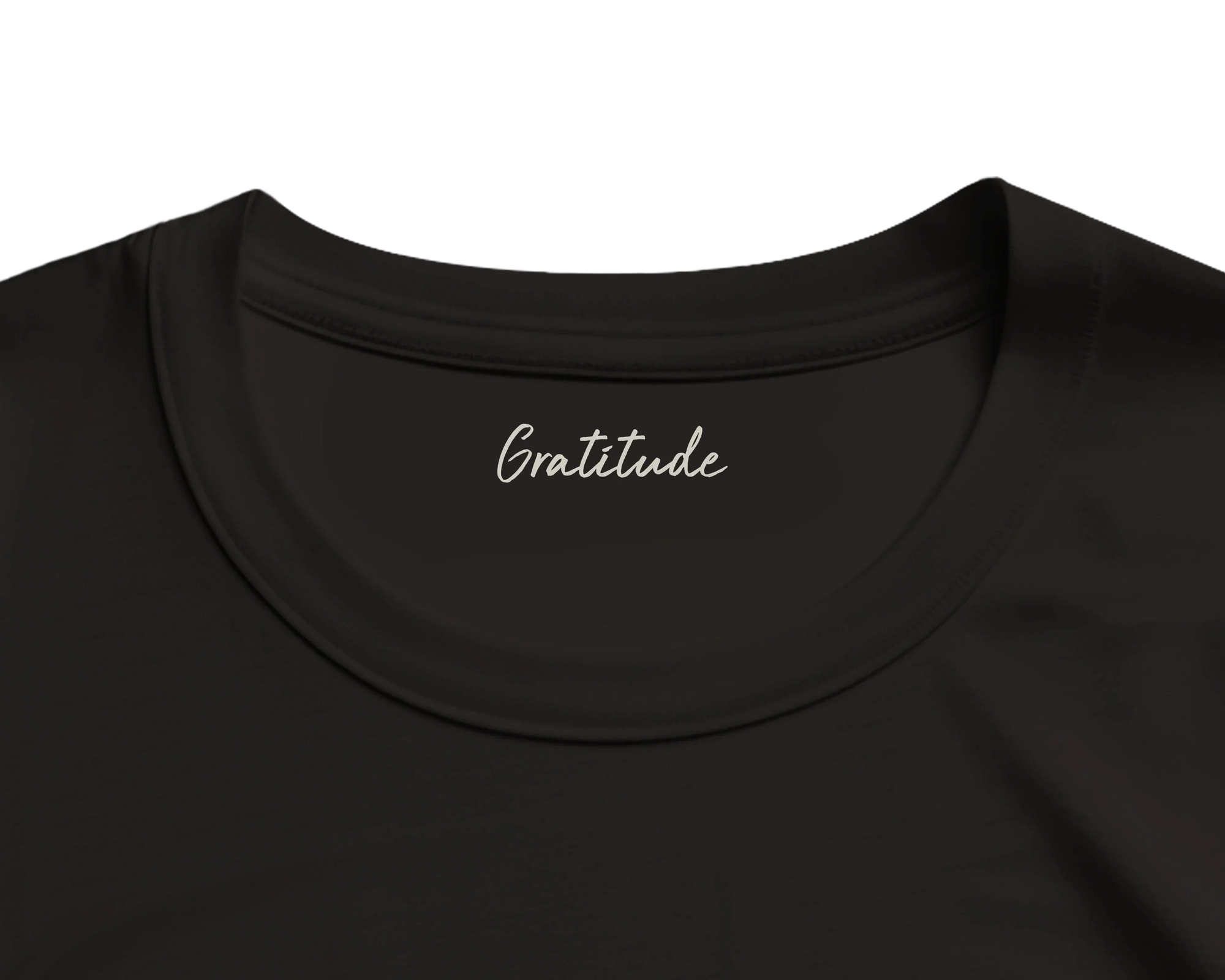 Gratitude - "Bubbles and Sky Sticks" T-shirt Deep Black 2