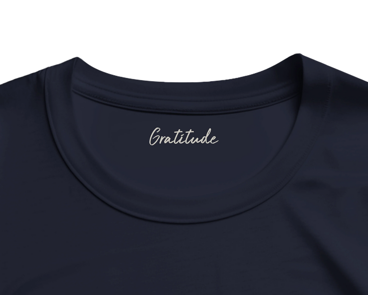 Gratitude - "Bubbles and Sky Sticks" T-shirt French Navy 2