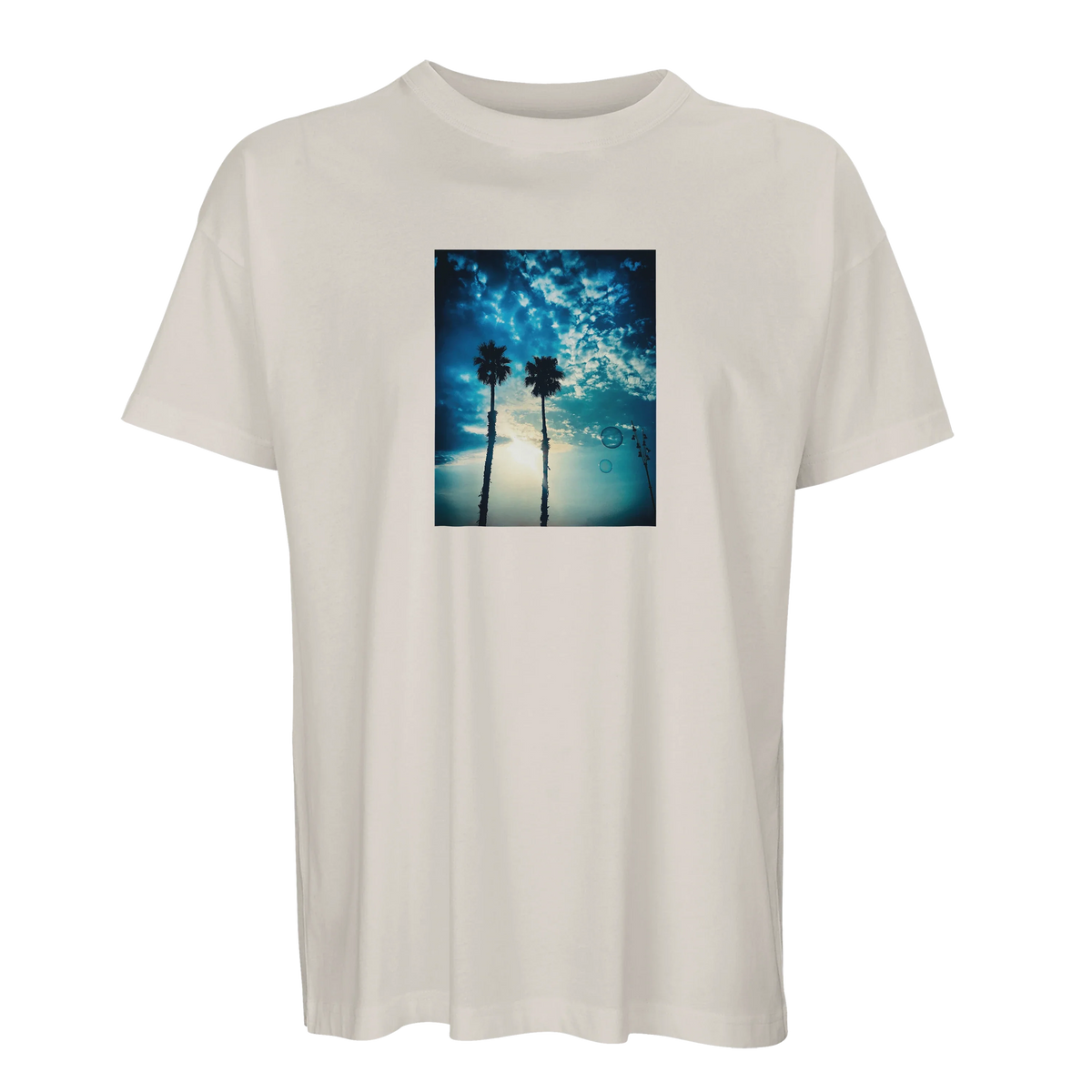 Gratitude - "Bubbles and Sky Sticks" T-shirt Off White 3