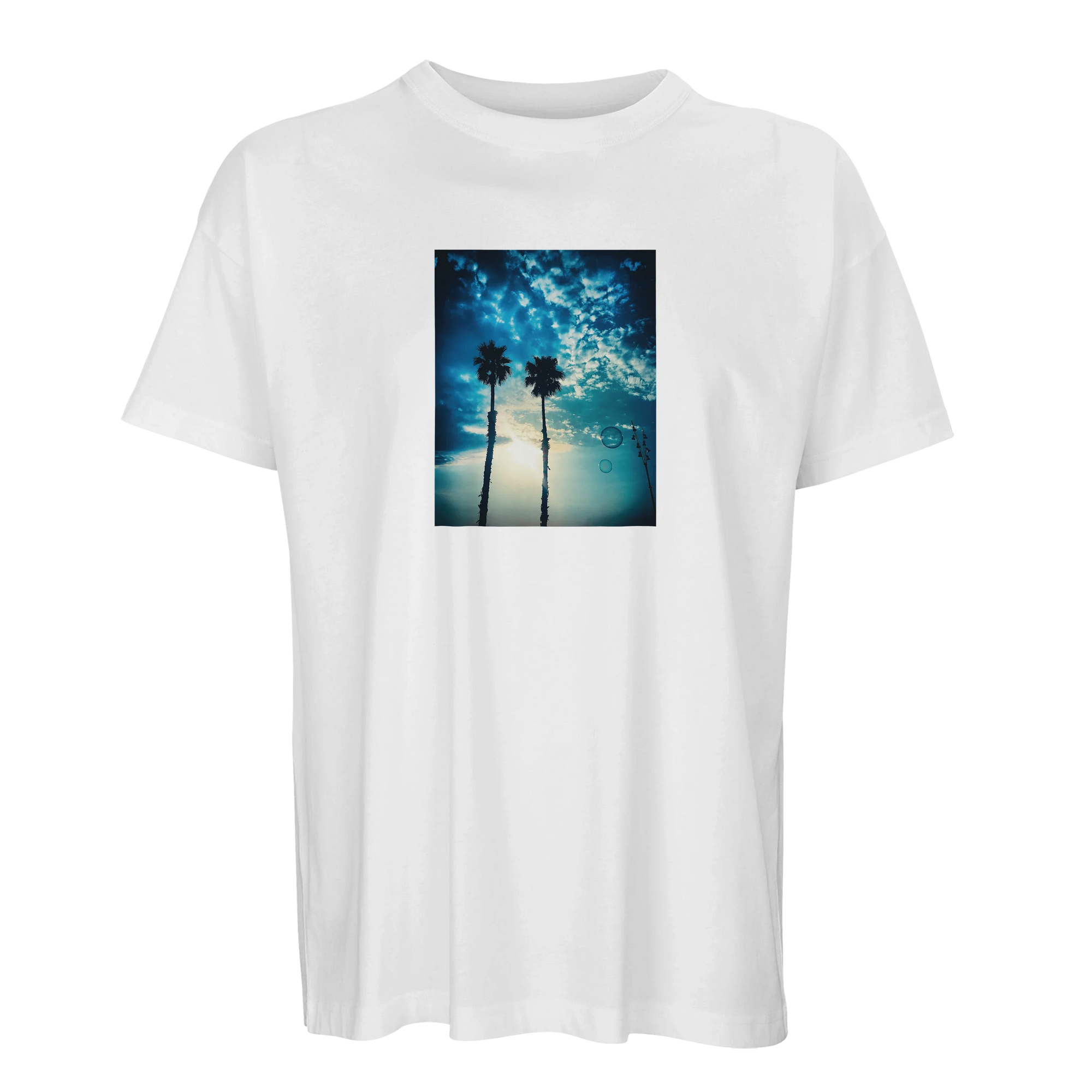 Gratitude - "Bubbles and Sky Sticks" T-shirt White 4