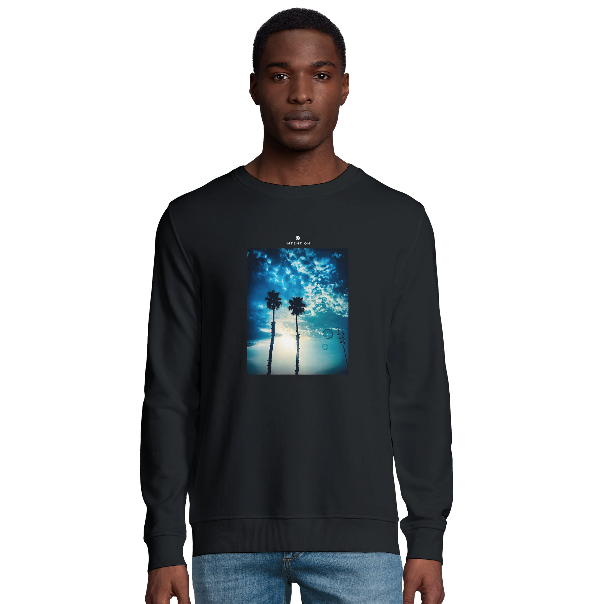 Gratitude - "Bubbles and Sky Sticks" Sweatshirt Black 3