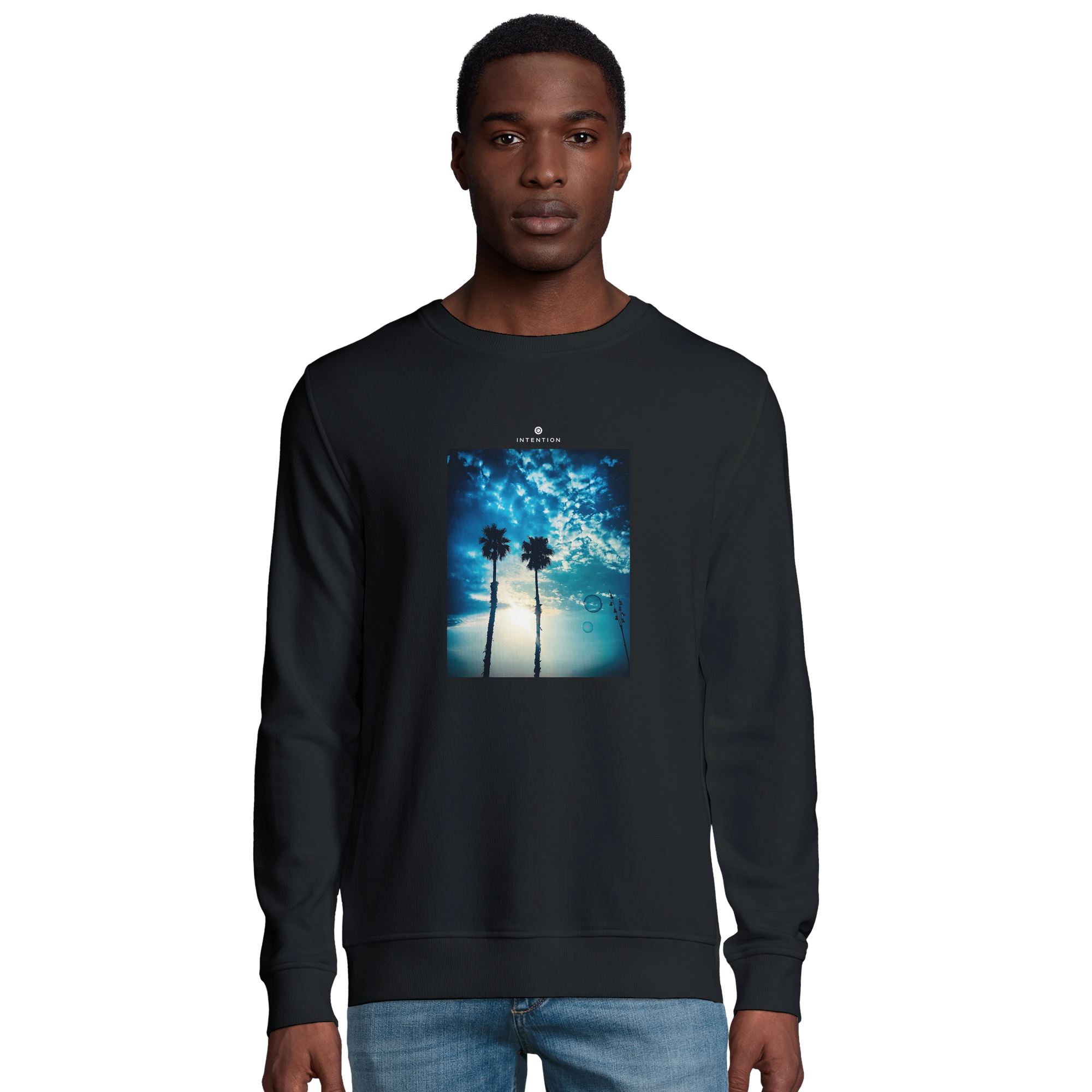 Gratitude - "Bubbles and Sky Sticks" Sweatshirt Black 3