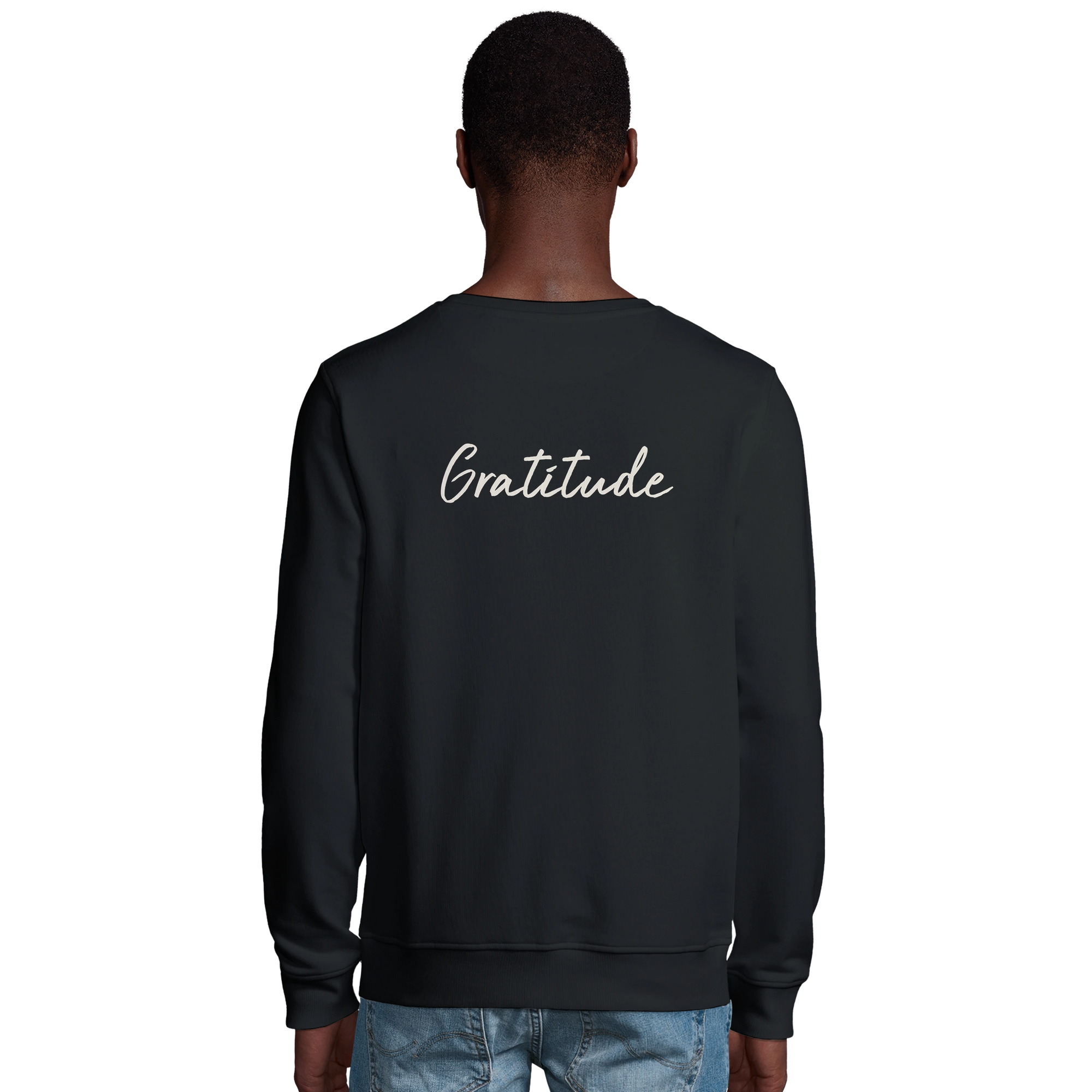 Gratitude - "Bubbles and Sky Sticks" Sweatshirt Black 4