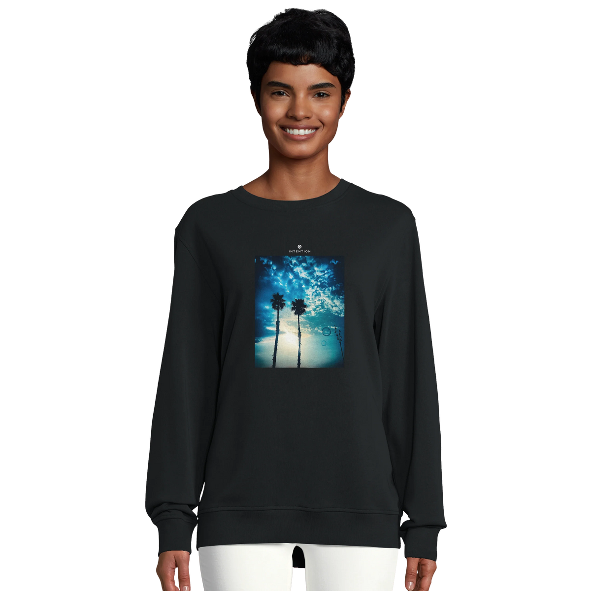 Gratitude - "Bubbles and Sky Sticks" Sweatshirt Black 5