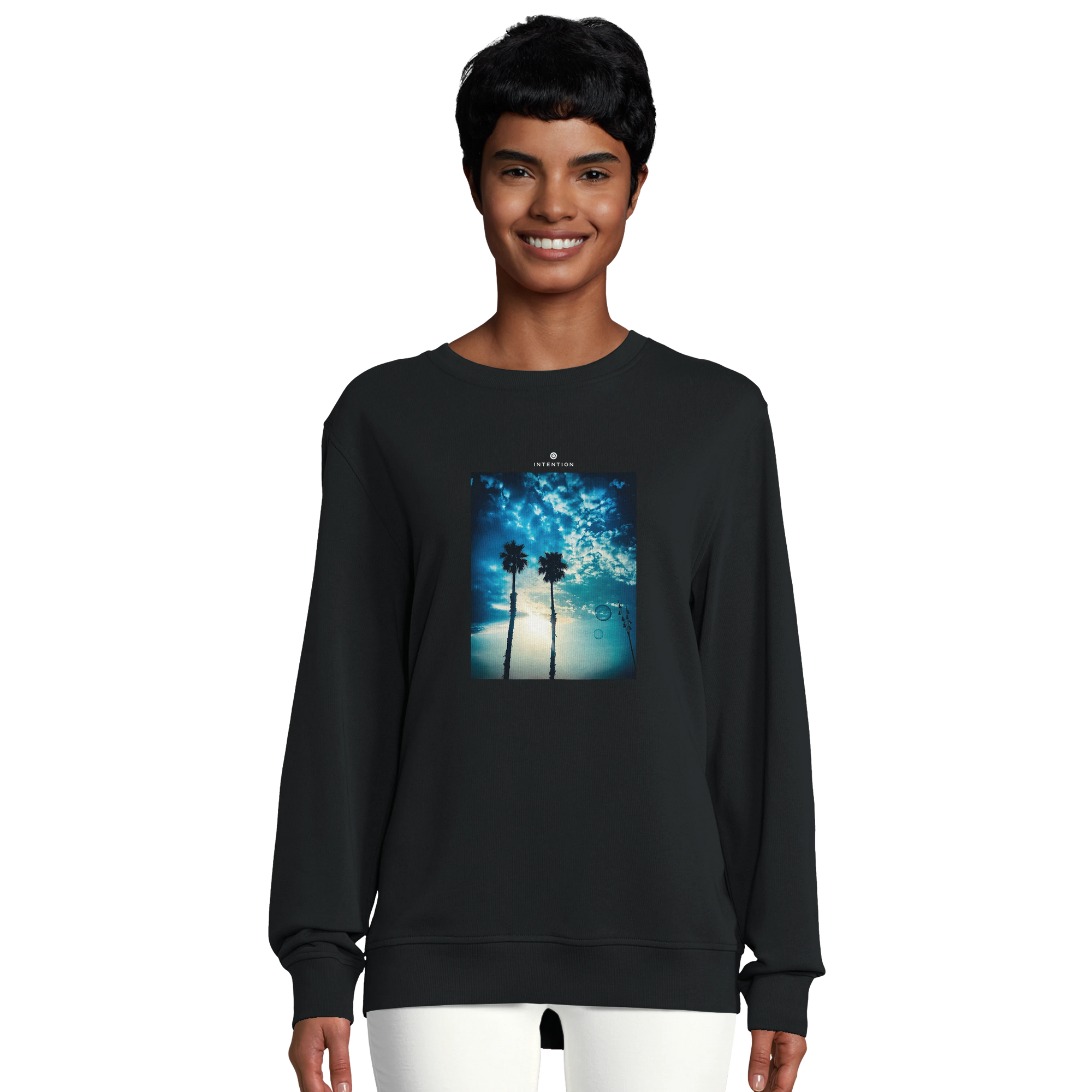 Gratitude - "Bubbles and Sky Sticks" Sweatshirt Black 5