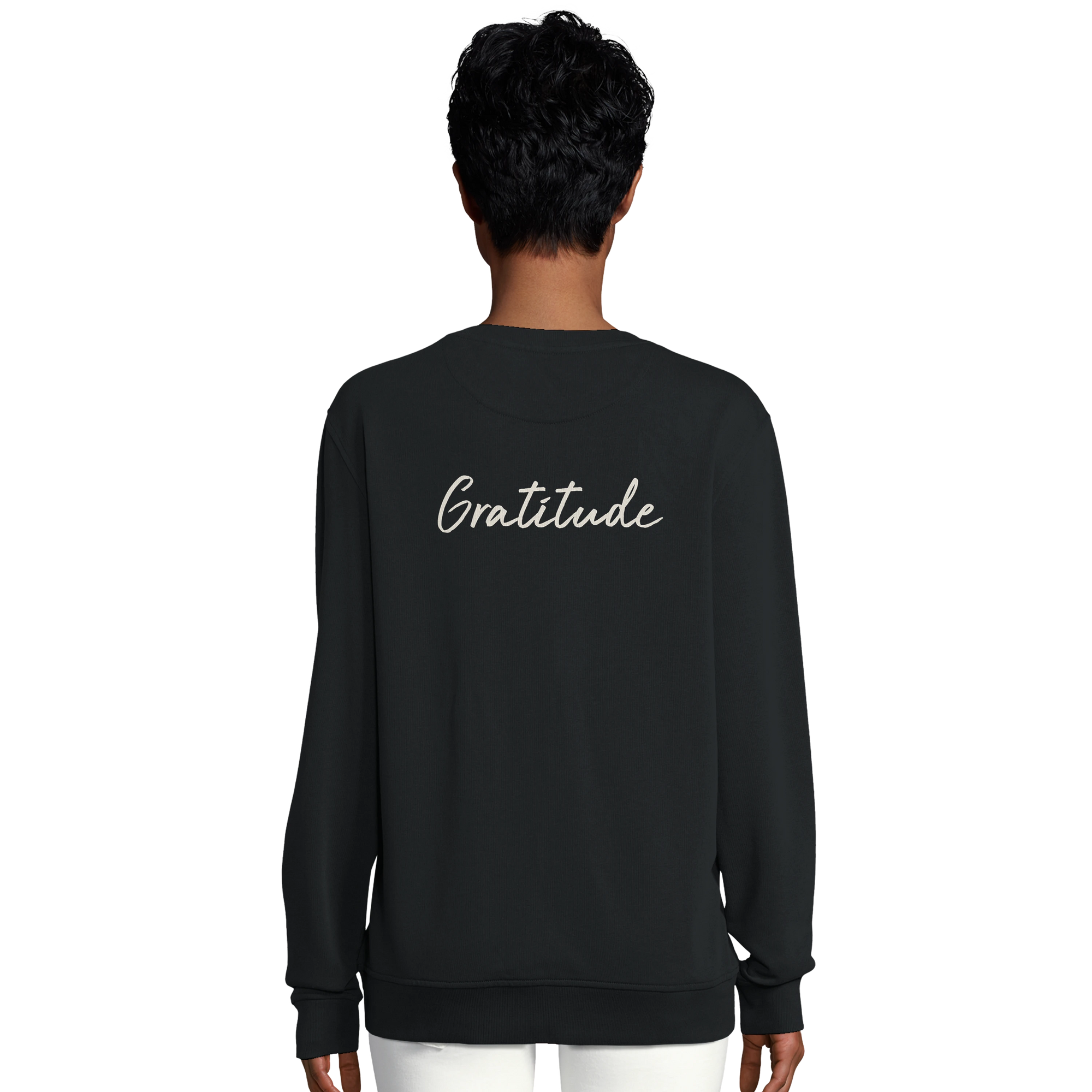 Gratitude - "Bubbles and Sky Sticks" Sweatshirt Black 6