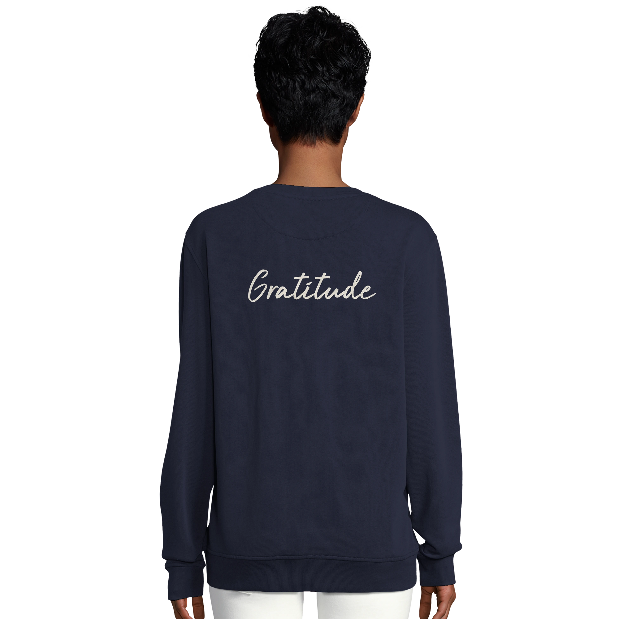 Gratitude - "Bubbles and Sky Sticks" Sweatshirt French Navy 6