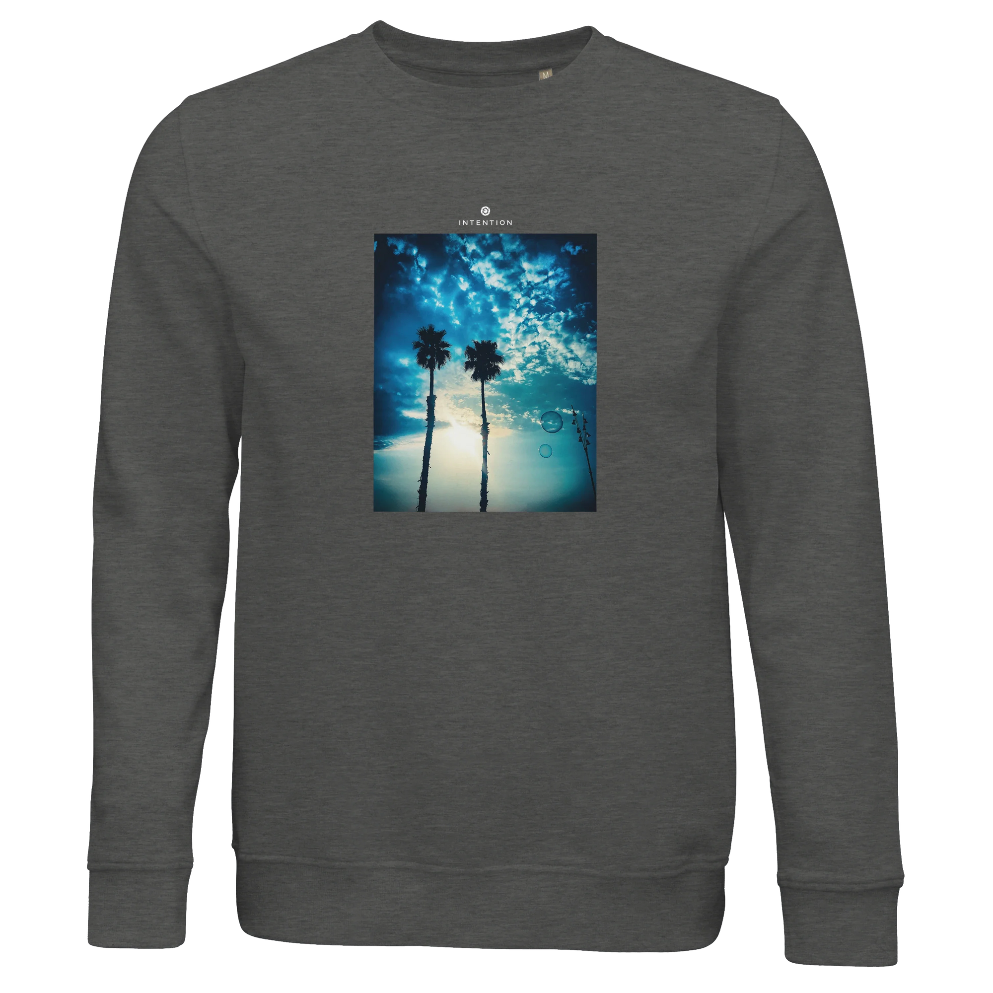 Gratitude - "Bubbles and Sky Sticks" Sweatshirt Grey Melange 1