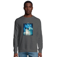 Gratitude - "Bubbles and Sky Sticks" Sweatshirt Grey Melange 3