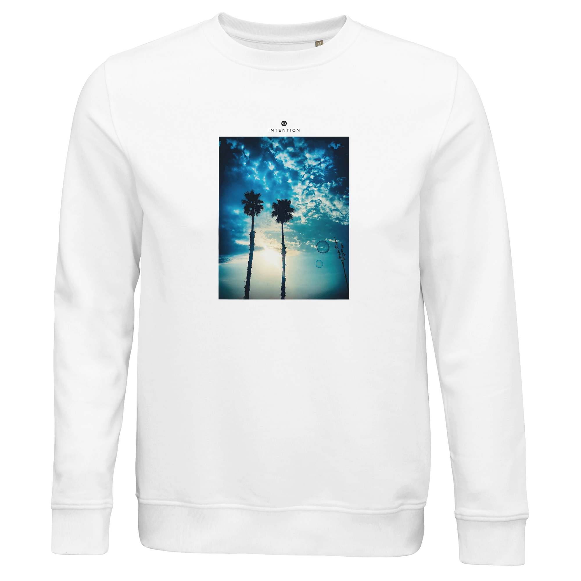 Gratitude - "Bubbles and Sky Sticks" Sweatshirt White 1