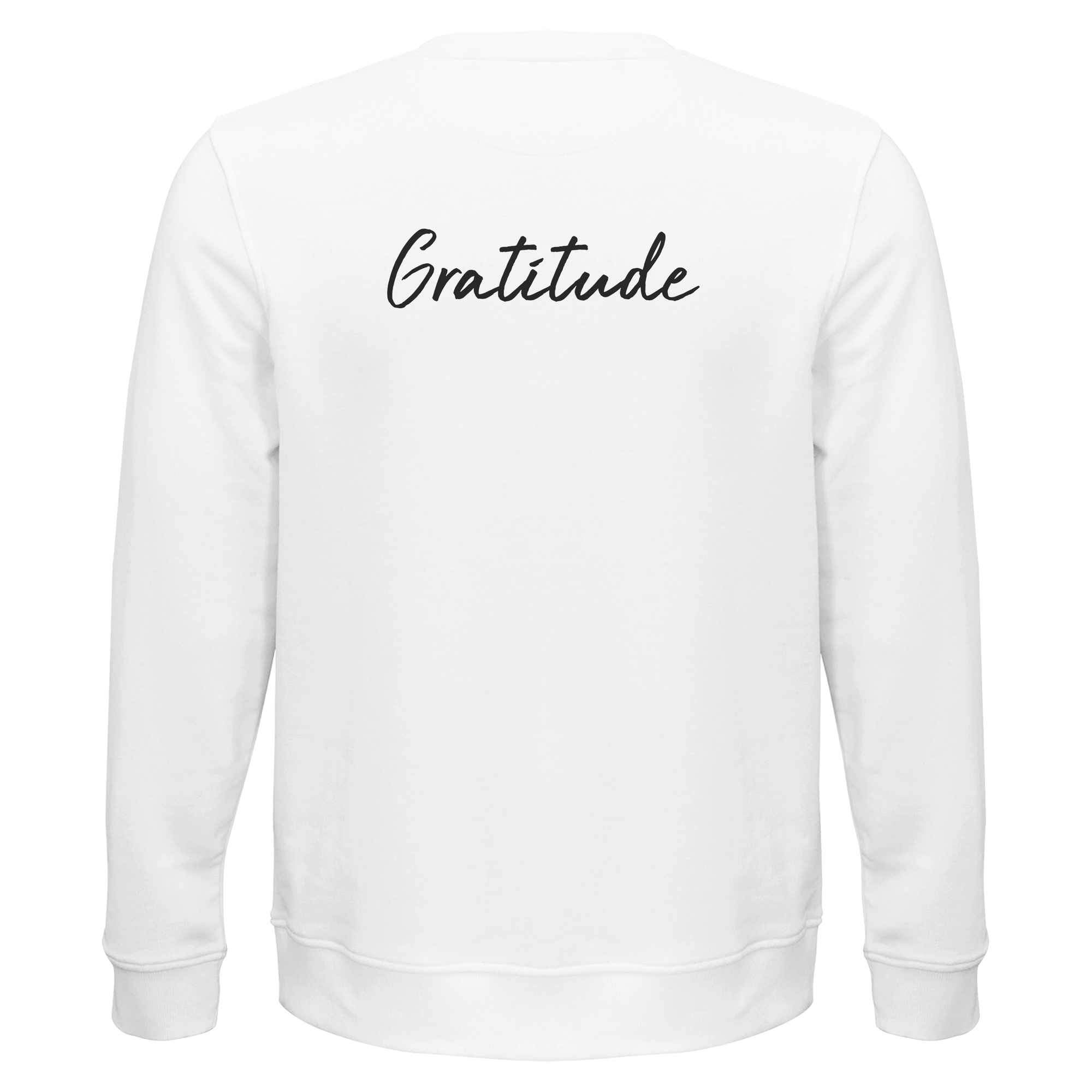 Gratitude - "Bubbles and Sky Sticks" Sweatshirt White 2