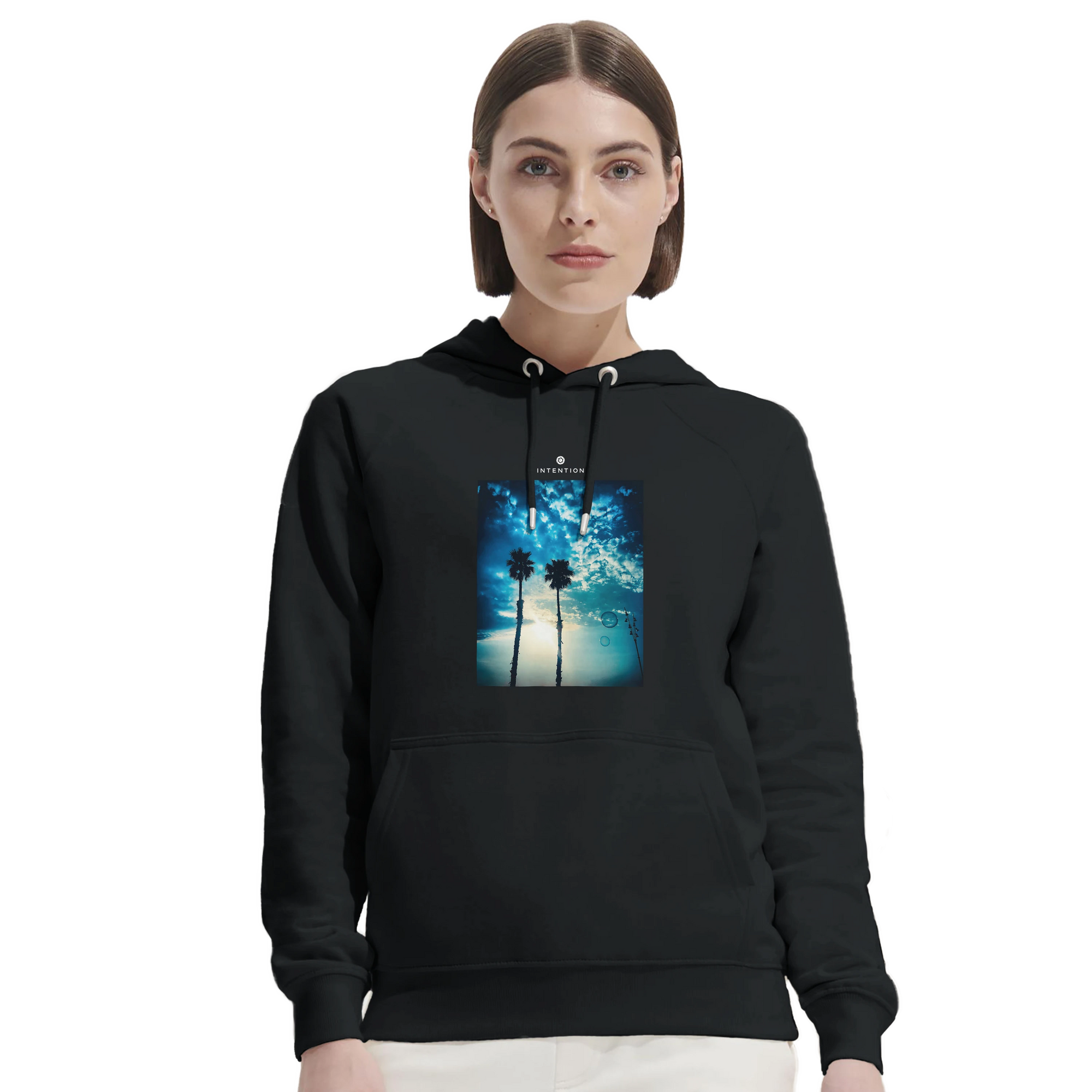 Gratitude - "Bubbles and Sky Sticks" Hoodie Black XS 5