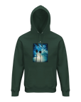 Gratitude - "Bubbles and Sky Sticks" Hoodie Bottle Green XS 1