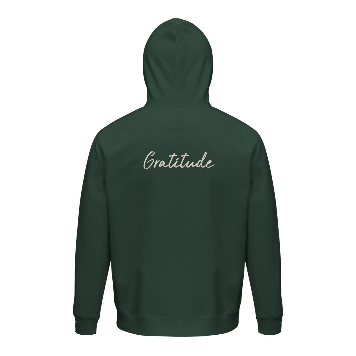 Gratitude - "Bubbles and Sky Sticks" Hoodie Bottle Green 2