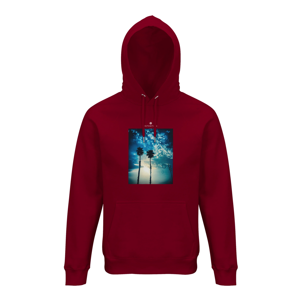 Gratitude - "Bubbles and Sky Sticks" Hoodie Burgundy 1