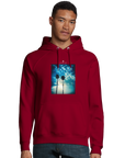 Gratitude - "Bubbles and Sky Sticks" Hoodie Burgundy XS 3