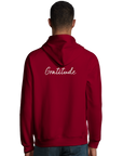 Gratitude - "Bubbles and Sky Sticks" Hoodie Burgundy XS 4