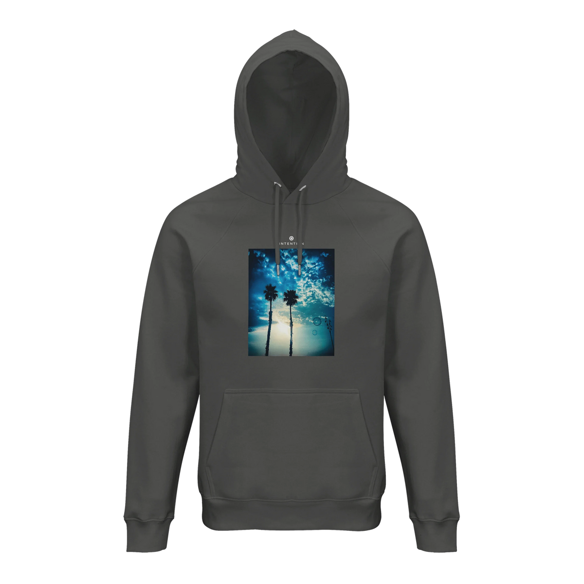 Gratitude - "Bubbles and Sky Sticks" Hoodie charcoal melange 1