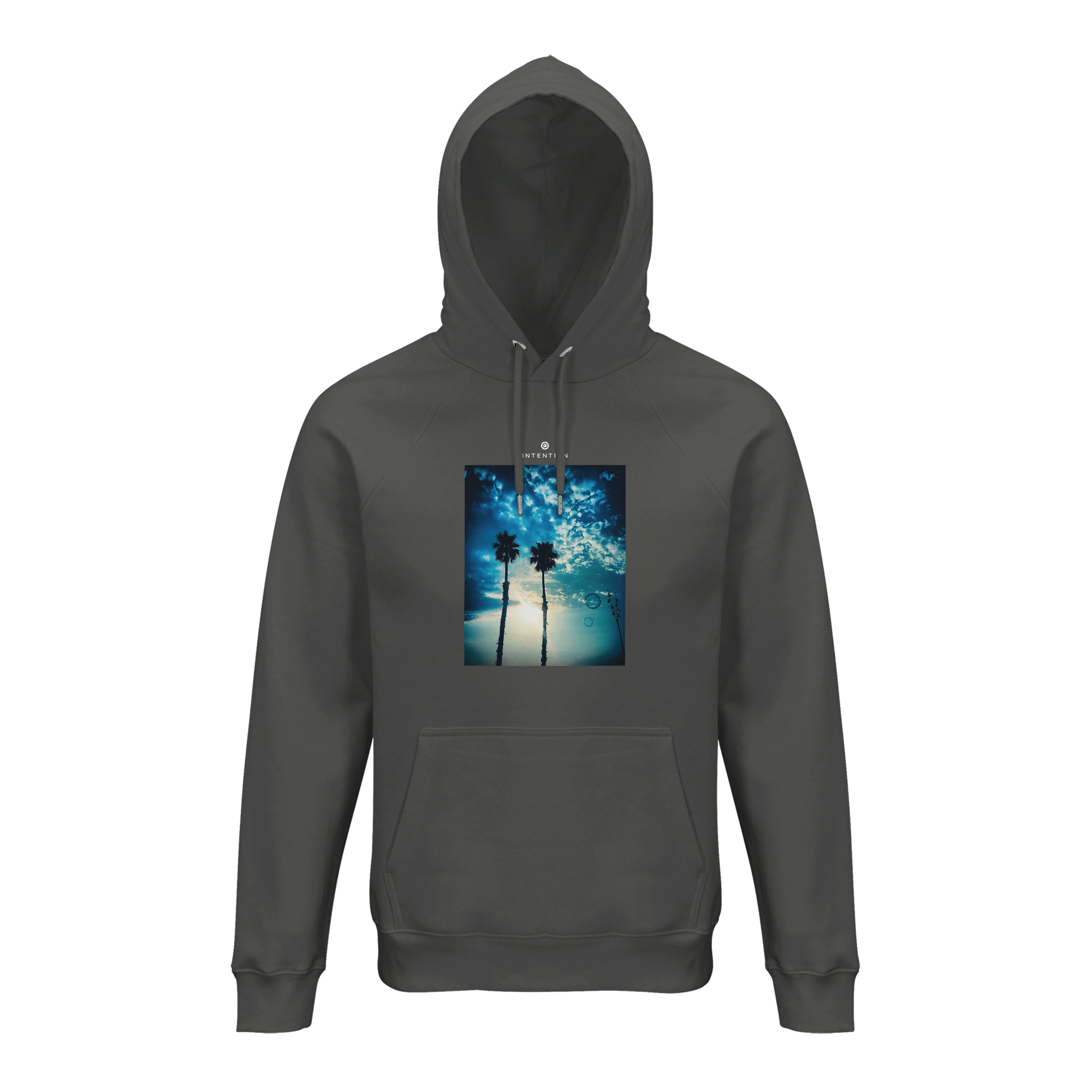 Gratitude - "Bubbles and Sky Sticks" Hoodie charcoal melange XS 1