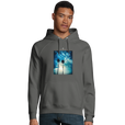 Gratitude - "Bubbles and Sky Sticks" Hoodie charcoal melange 3