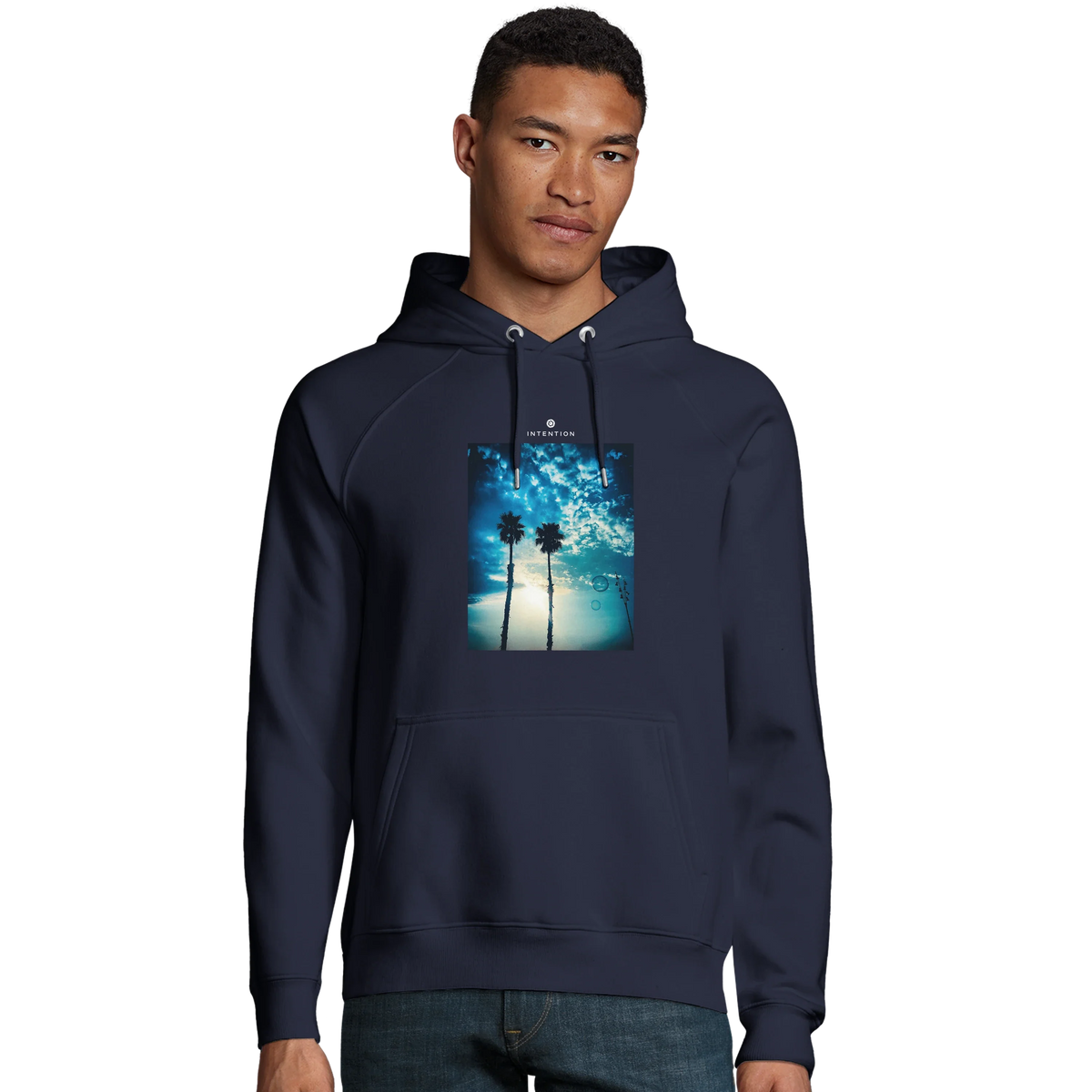 Gratitude - "Bubbles and Sky Sticks" Hoodie French Navy 3