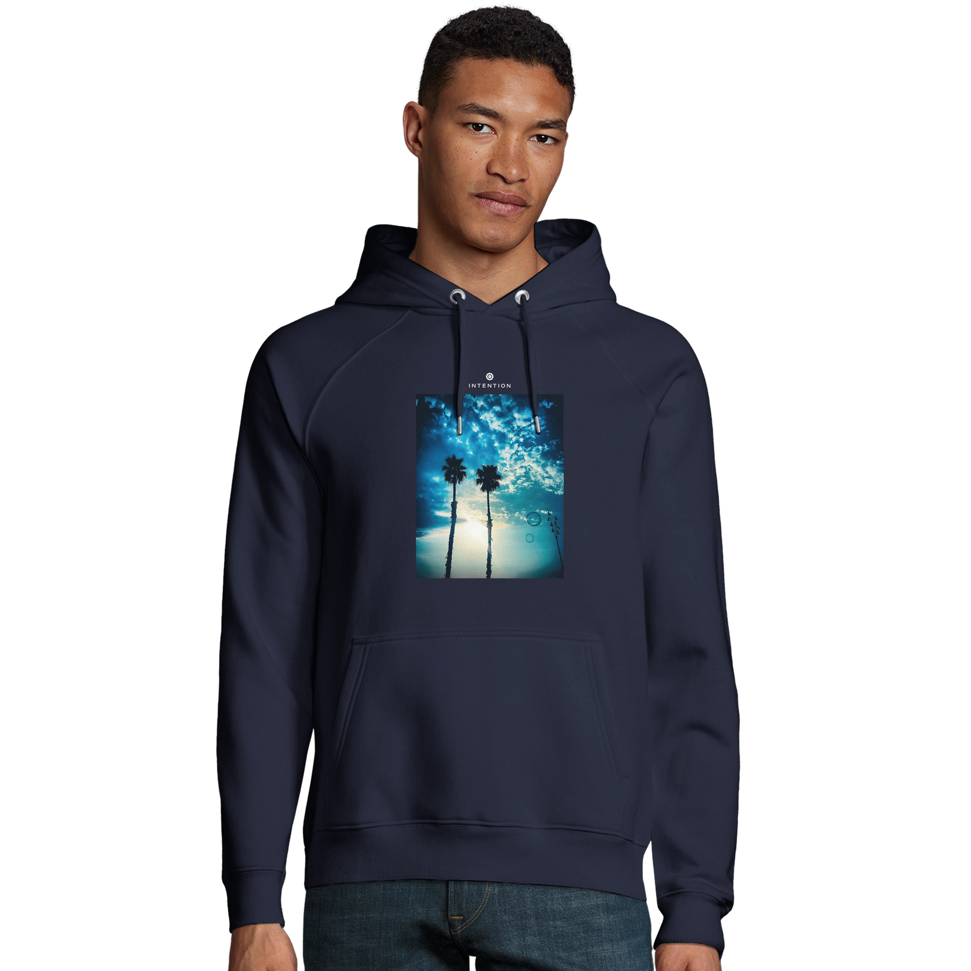 Gratitude - "Bubbles and Sky Sticks" Hoodie French Navy XS 3
