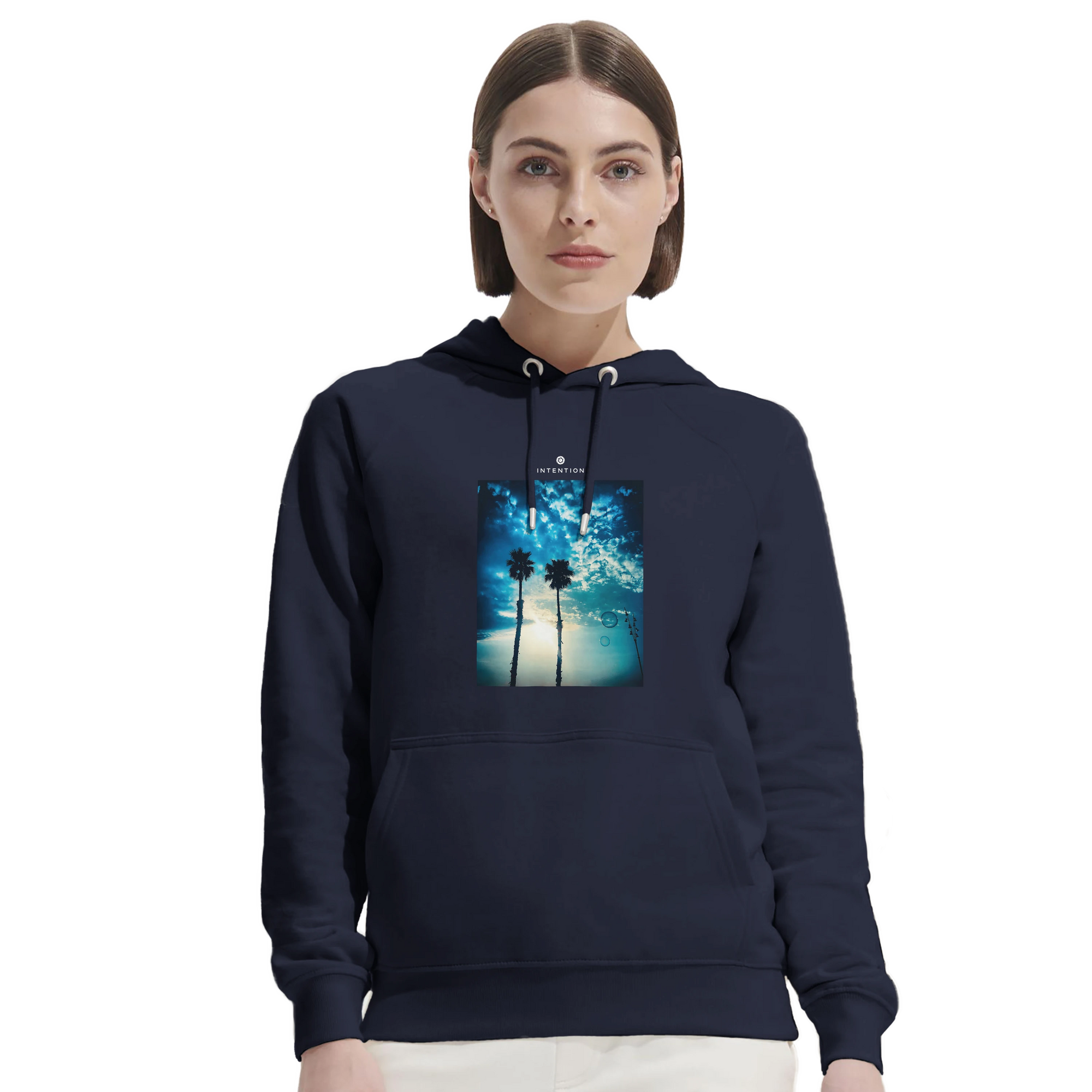 Gratitude - "Bubbles and Sky Sticks" Hoodie French Navy XS 5