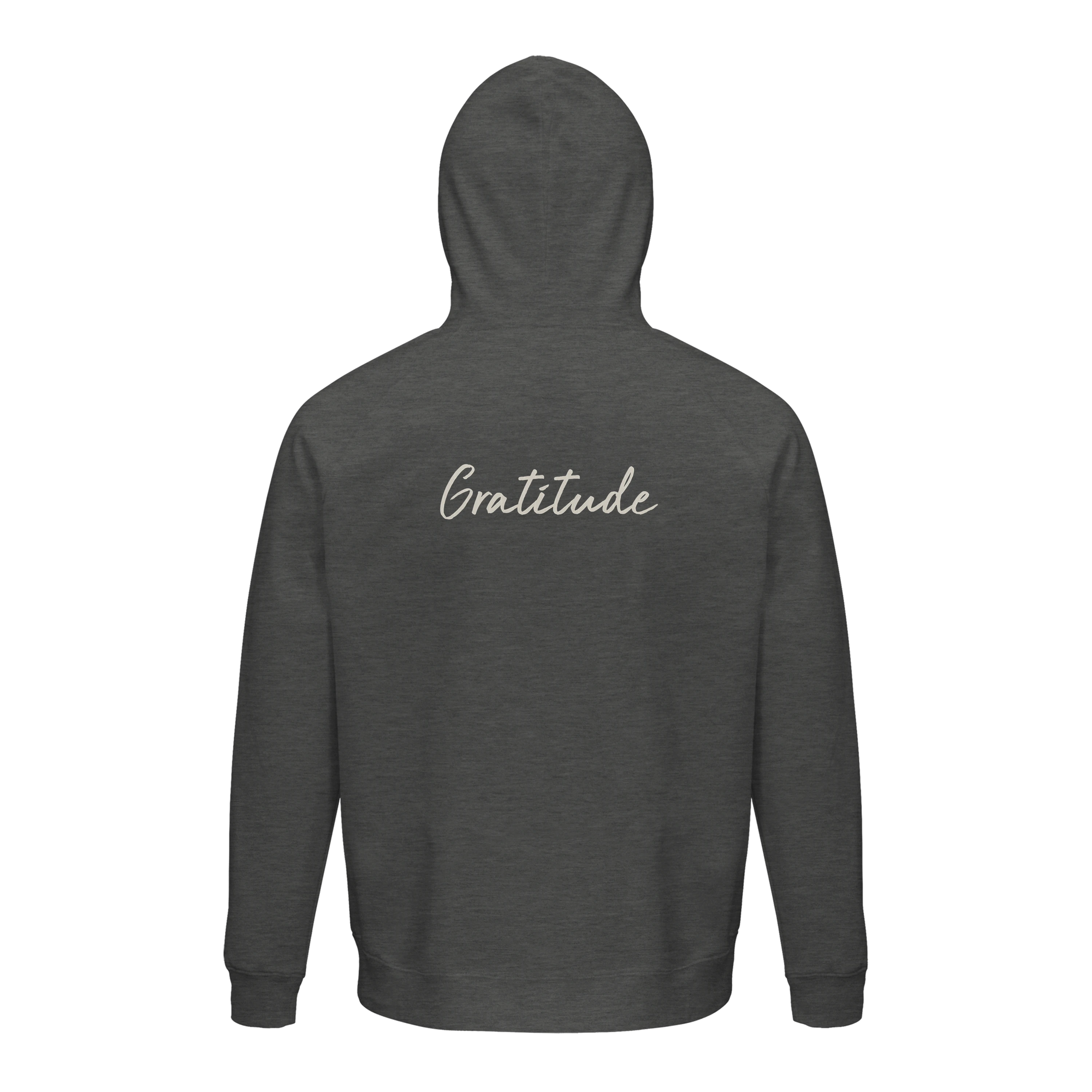 Gratitude - "Bubbles and Sky Sticks" Hoodie Grey Melange XS 2