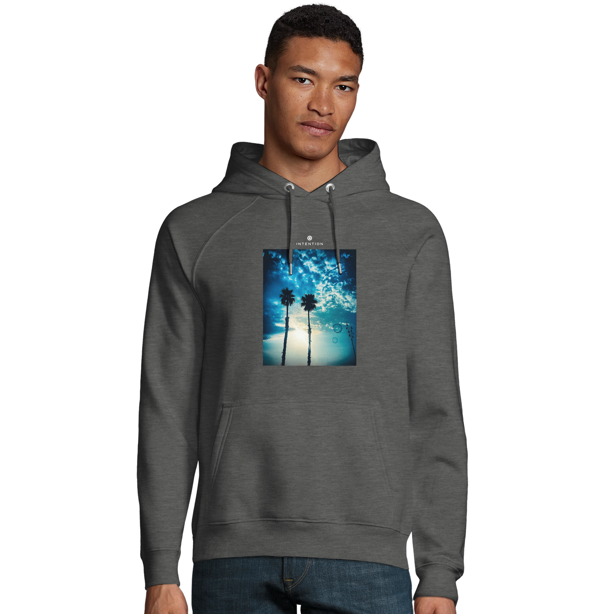 Gratitude - "Bubbles and Sky Sticks" Hoodie Grey Melange XS 3