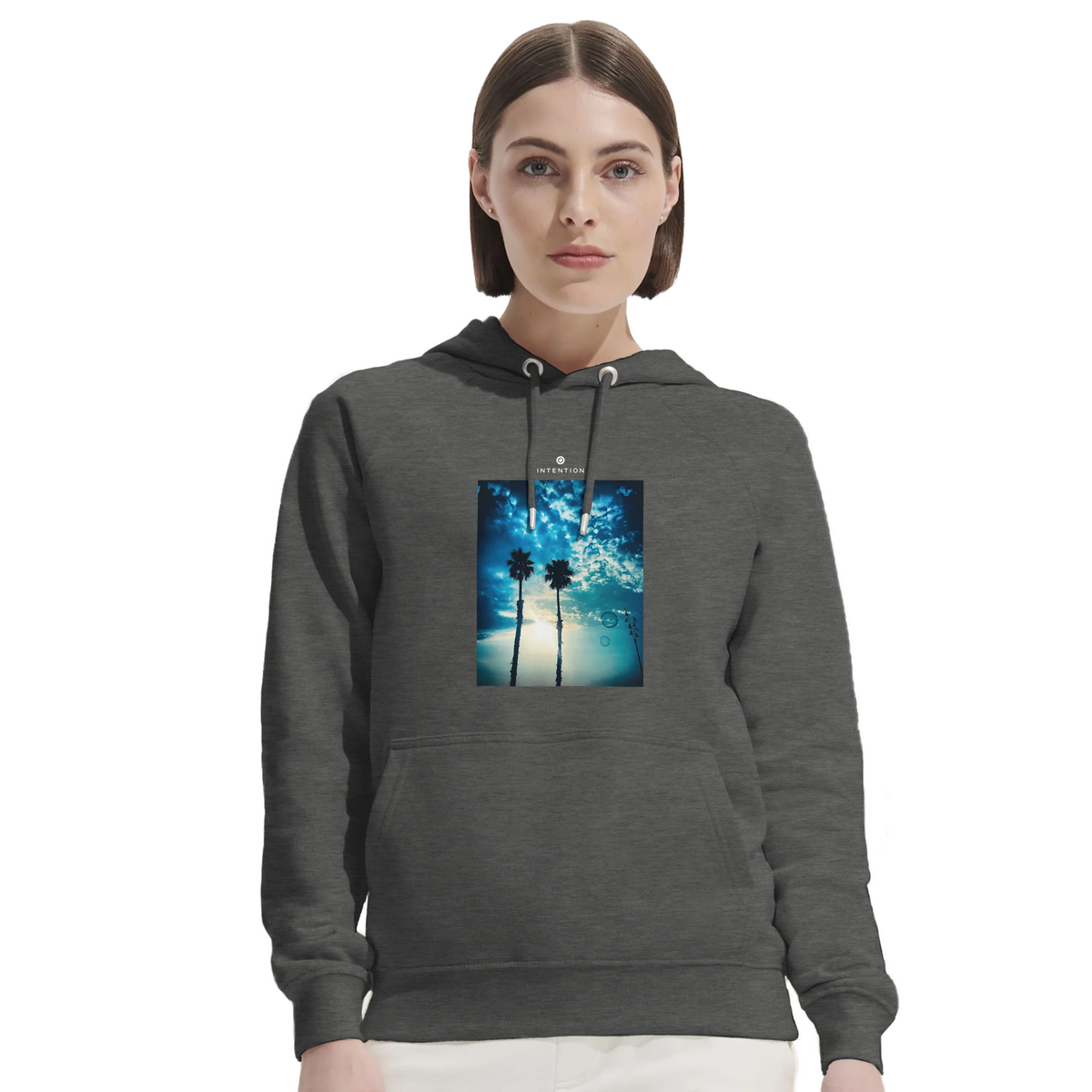 Gratitude - "Bubbles and Sky Sticks" Hoodie Grey Melange 5