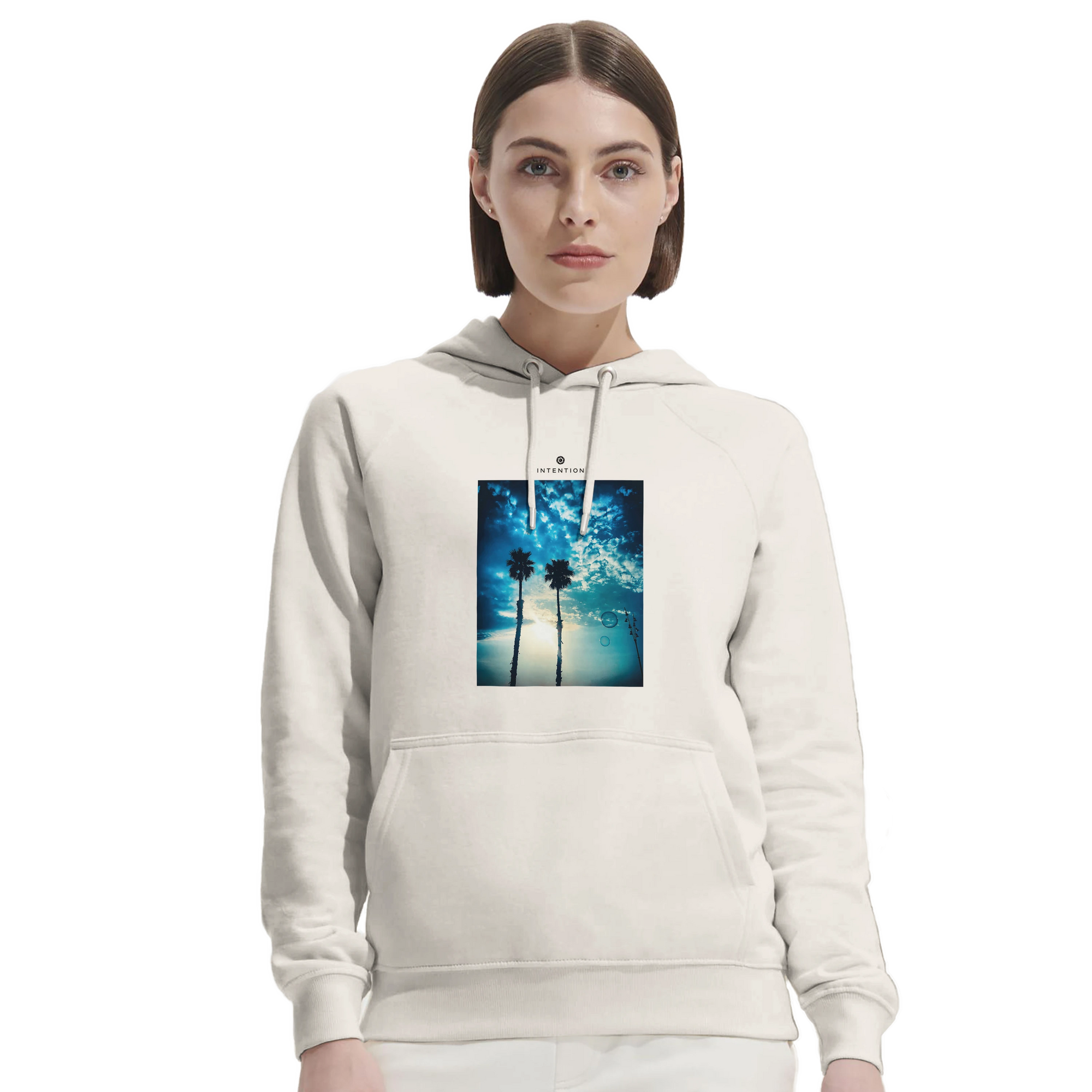 Gratitude - "Bubbles and Sky Sticks" Hoodie Off White XS 5