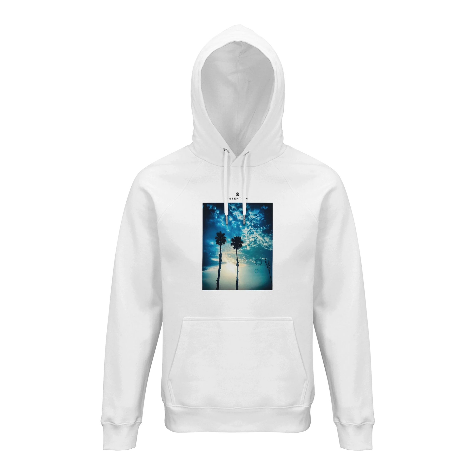 Gratitude - "Bubbles and Sky Sticks" Hoodie White 1
