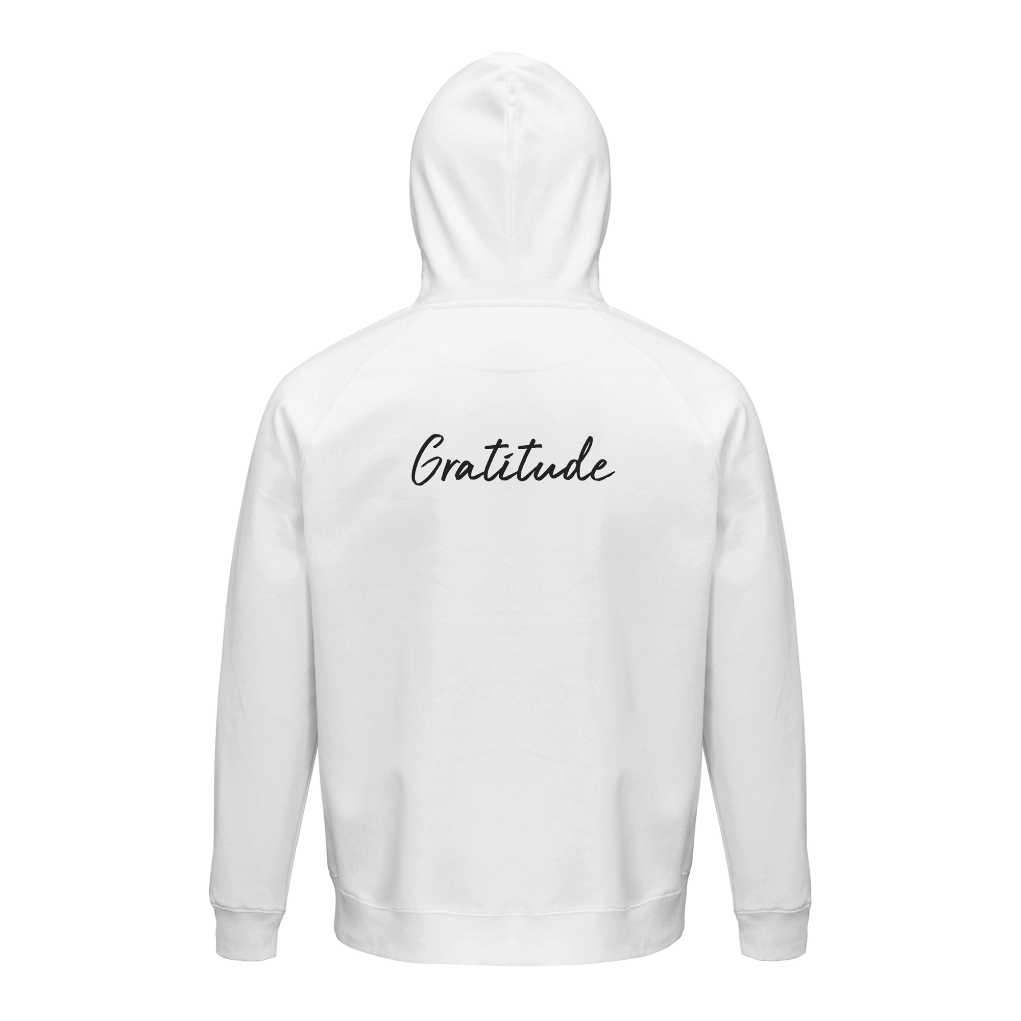 Gratitude - "Bubbles and Sky Sticks" Hoodie White XS 2