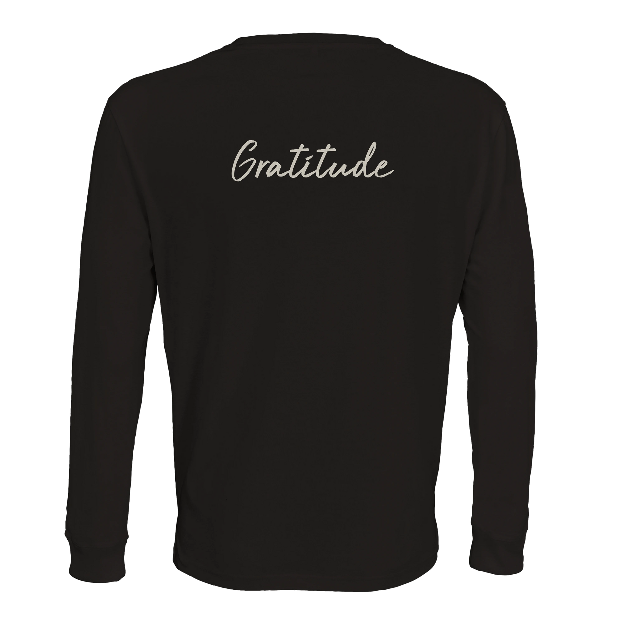 Gratitude - "Bubbles and Sky Sticks" Long sleeve Deep Black 2