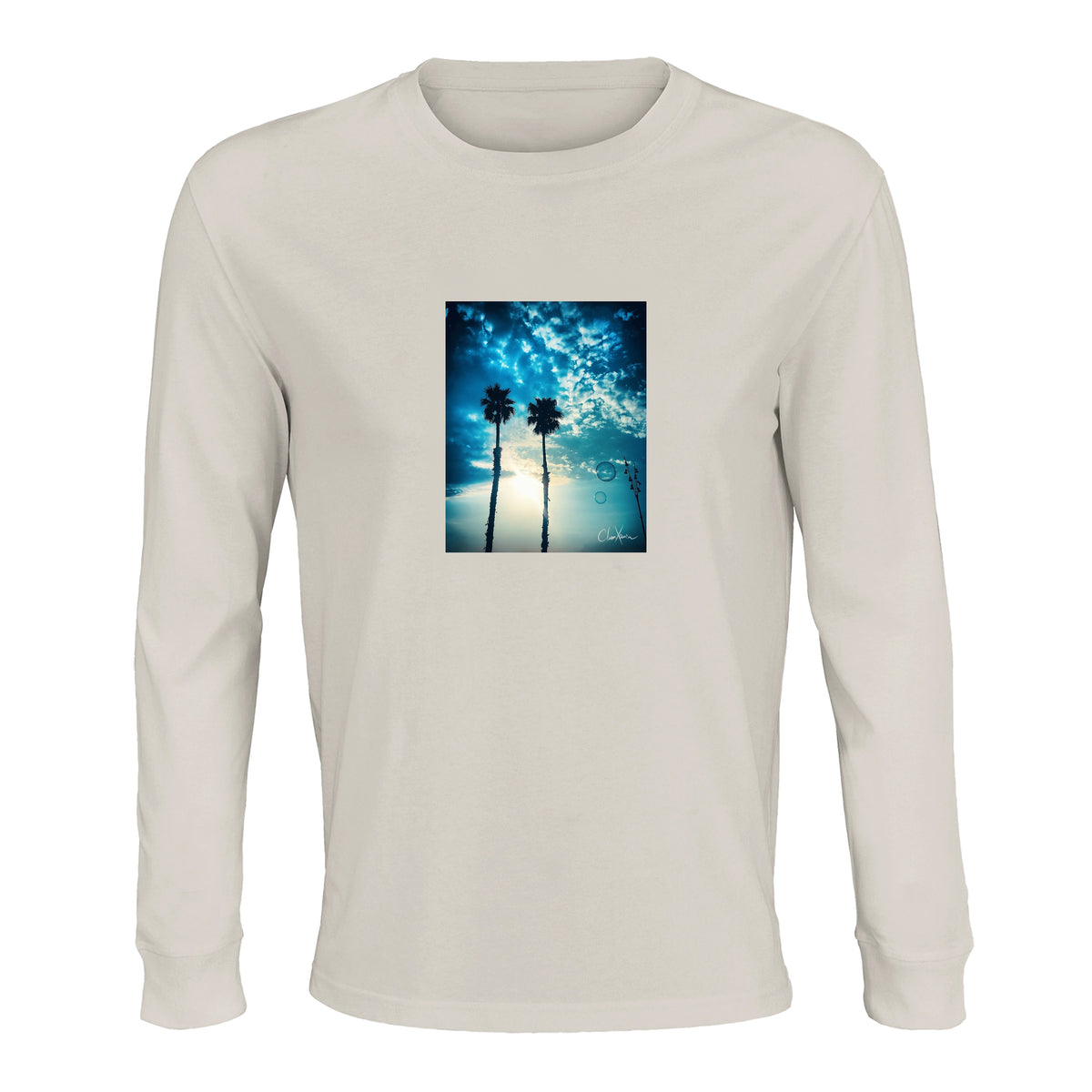 Gratitude - "Bubbles and Sky Sticks" Long sleeve Off White 1