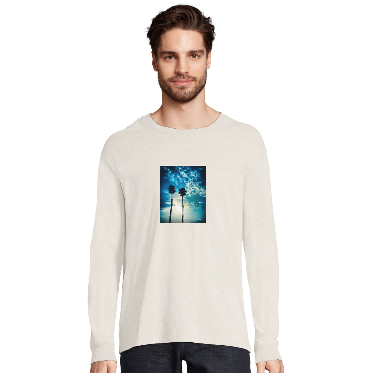Gratitude - "Bubbles and Sky Sticks" Long sleeve Off White 3